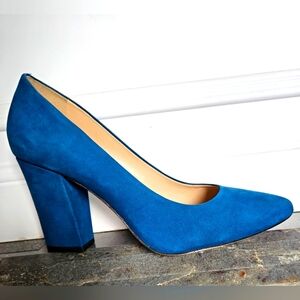 Antonio Melani Valo Suede Block Heel Pumps 6.5